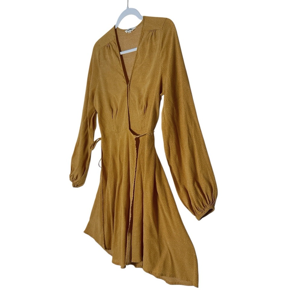 Rollas Dress‎ Women's Large Long Sleeve Fit & Flare Sundress  Mini Wrap Resort - Picture 8 of 9